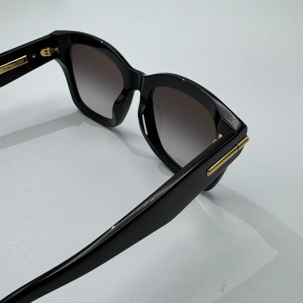 Tom Ford Sunglasses Icon TF1329-F 01B Black Butterfly Gray Gradient Asian Fit